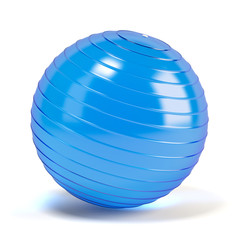 Obraz premium Fitness ball isolated on white
