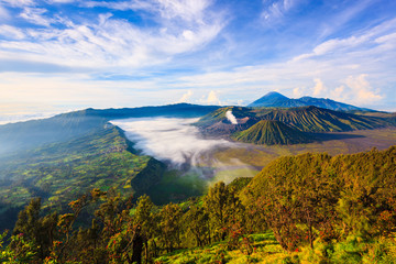 Bromo volcano at sunrise, East Java, Indonesia