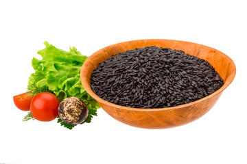 Black raw rice