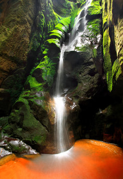 Waterfall, Teplice-Adrspach Rocks, Czech Republic