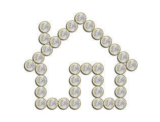 house of euro on a white background