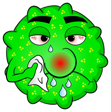 kranker Grippe Virus
