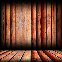 reddish boards on indoor backdrop