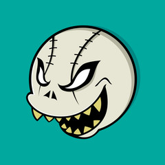 Skull Ball Mascot
