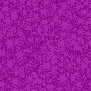 Purple Seamless Star Pattern Background