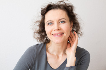 Happy woman with attractive smile