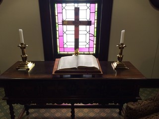 Christian altar in a chapel