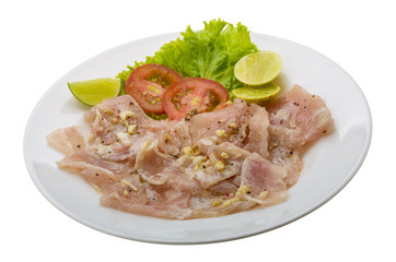 Swordfish carpaccio