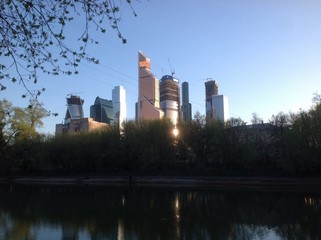 вид на Москва-сити