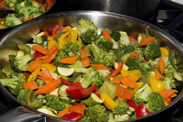 Stir fried seasonal vegetables
