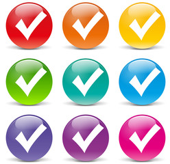 Vector checkmark icons