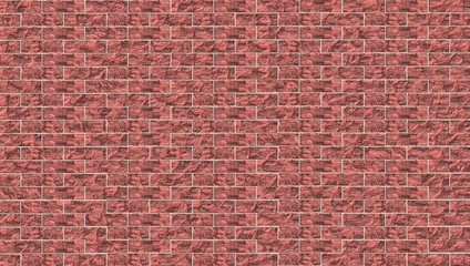 Plastic red brick wall illustration