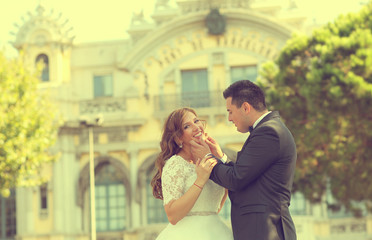 Fototapeta premium Bride and groom