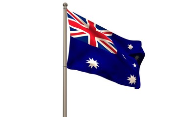 Digitally generated australia national flag