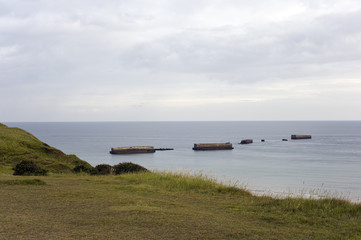 Arromanches-les-Bains, D-Day, Gold Beach, Mulberry-Hafen