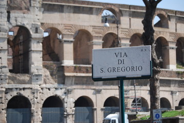 Fototapeta premium Italy. Rome. The ancient Collosseo