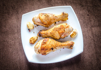 Grilled chicken drumsticks