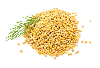 Mustard seeds heap