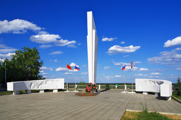 Memorial to soldiers who died in World War II in the town Kirov,