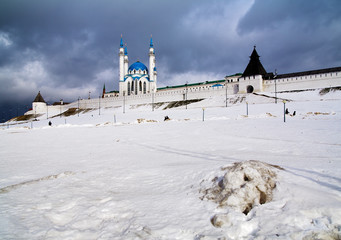 View of the Kazan Kremlin and Qolsharif Mosque