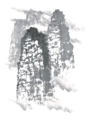 Fototapeta premium 아름다운 산수화