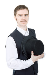 Naklejka premium vintage groom