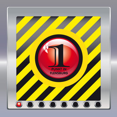 Flenspunkt gelb schwarz 3