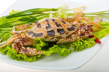 Raw red crab