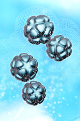 Nanopartikel - 3d Render