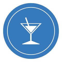 Cocktail dans un panneau