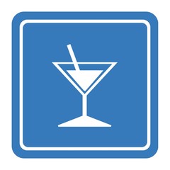 Cocktail dans un panneau