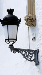 Típica farola en Sitges, Barcelona