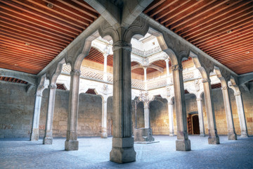 the Casa de las Conchas in Salamanca, Spain