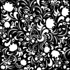 Seamless floral pattern. Vector illustration.