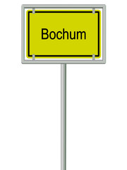 Ortsschild - Bochum