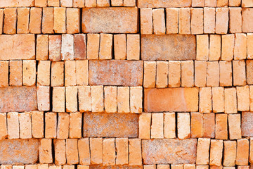 Fototapeta premium Stack of red brick