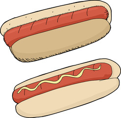 Isolated Hog Dog