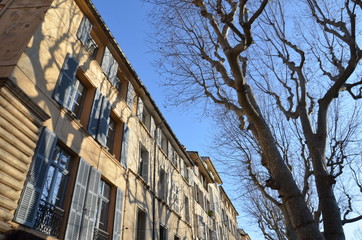 Architecture, façades, Aix en Provence 