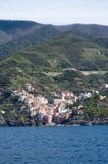 Fototapeta na wymiar Riomaggiore, Cinque Terre, Italien