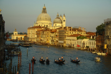 Gondeln im Canale Grande Venedig