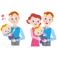 ママとパパと赤ちゃん