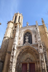 Fototapeta na wymiar Cathédrale Saint Sauveur, Aix en Provence