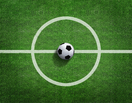 soccer football on grass field 