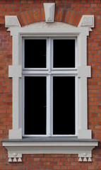 A window in Greifswald, Brick Gothic