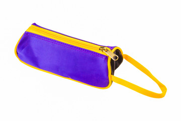 Blue Hand Bag Isolated on White Background