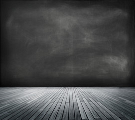 Blackboard in an Empty Room