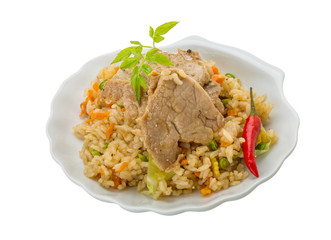 Fried rice with pork