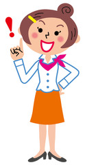 OL　表情　動作　！　わかった