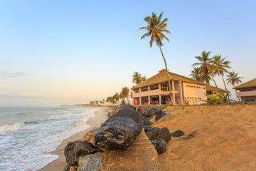 View of beach in Cape Cost, Ghana - obrazy, fototapety, plakaty