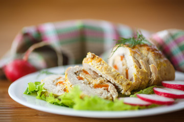 chicken roll meat